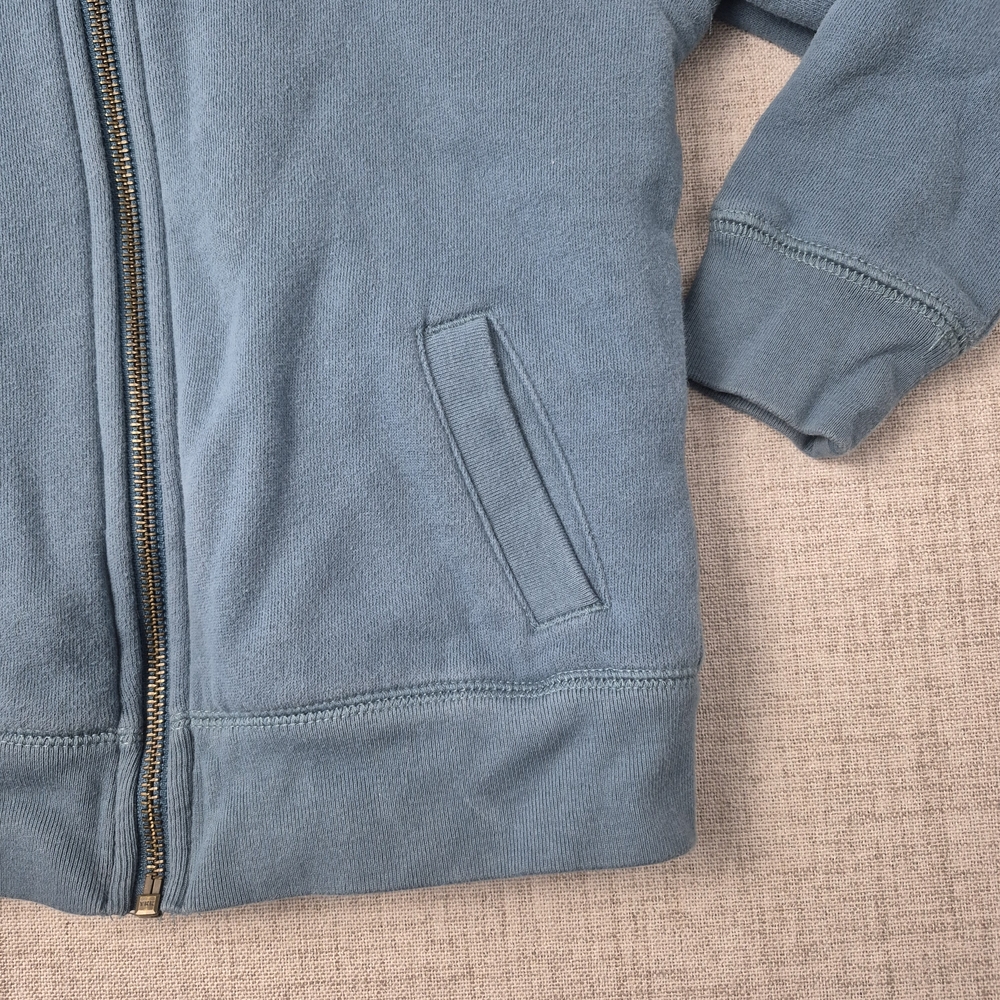 Primary Kids Sherpa-Lined Full Zip Hoodie | Slate Blue | Size 4-5 - Picture 3 of 12